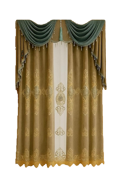 Royal Grey Velvet Curtain Set